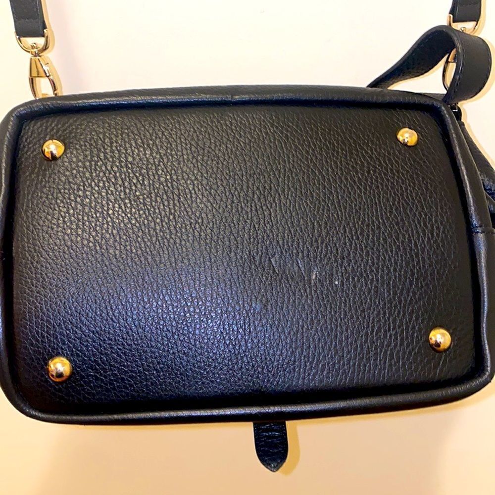 Meli Melo Thela Mini Black Crossbody Bag Purse Handbag Pebbled Leather - Picture 6 of 13
